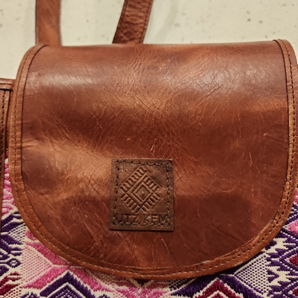 Real Leather UTZ KEM mini back pack boho style - Picture 6 of 6